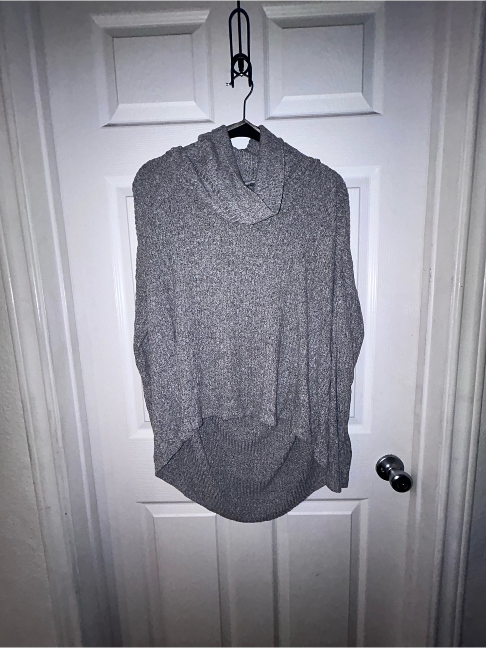 Anthropologie Saturday Sunday Lightweight Cozy Gray Cowl Neck Pullover Sweater